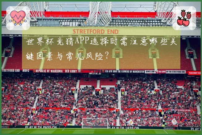 世界杯竞猜APP选择时需注意哪些关键因素与常见风险？